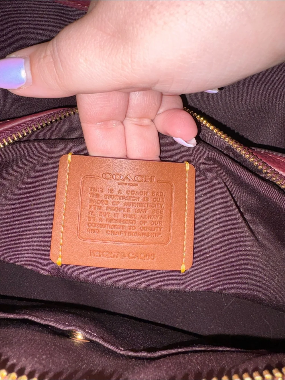 Coach Erin Shoulder Bag in Burgundy